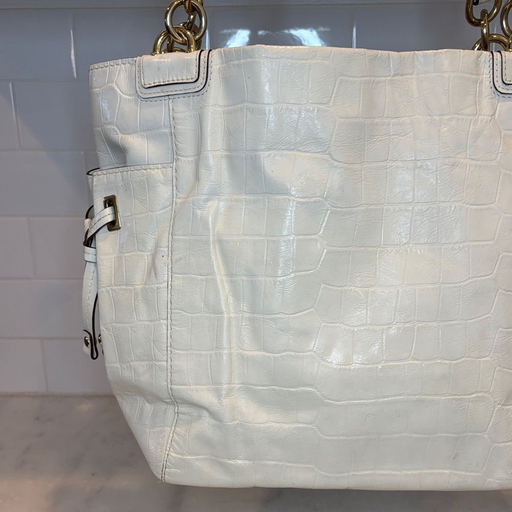 Coach Bag Purse Handbag Leather Peyton Embossed Croc Exotic Large Shoulder Tote - Picture 2 of 16